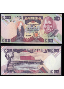 ZAMBIA 50 Kwacha 1986 Fior di Stampa